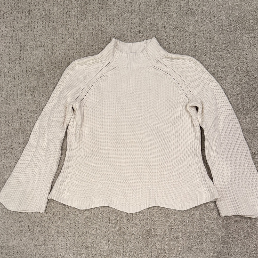 Cynthia Rowley Cream Turtleneck Sweater